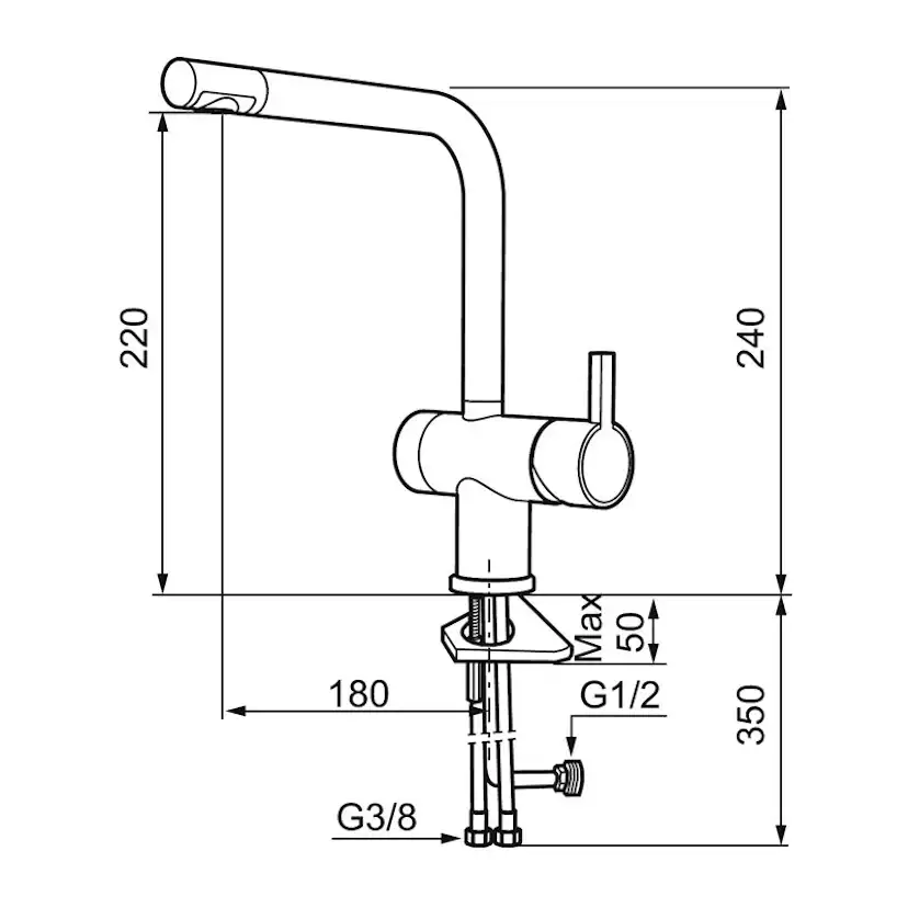 Köksblandare Mora Rexx K6