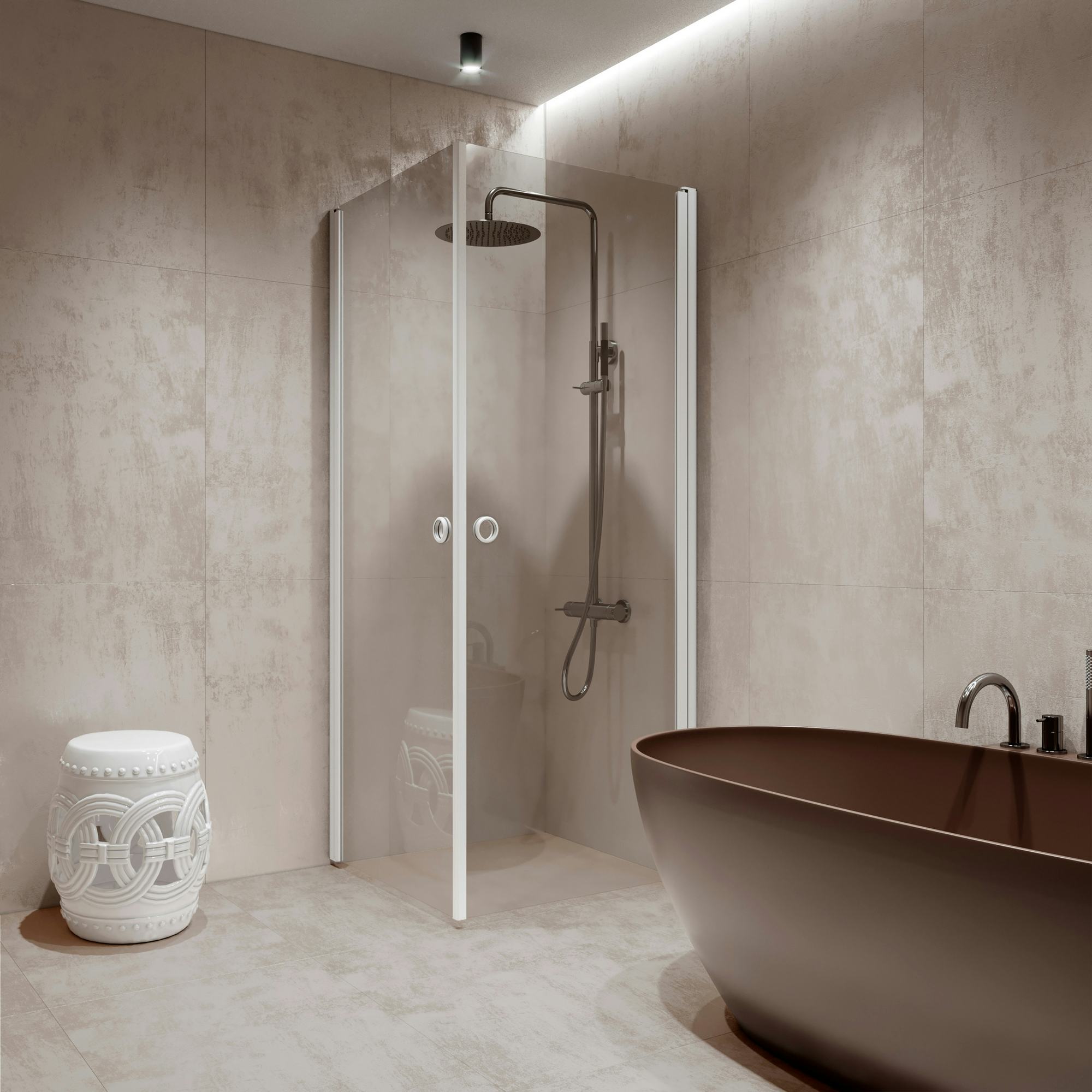 Duschhörn Hietakari Forma 372 Vändbara Dörrar