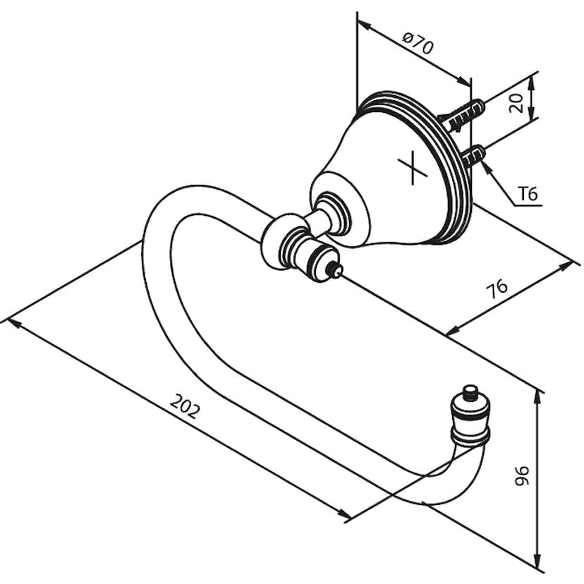 Toalettpappershållare Damixa Tradition