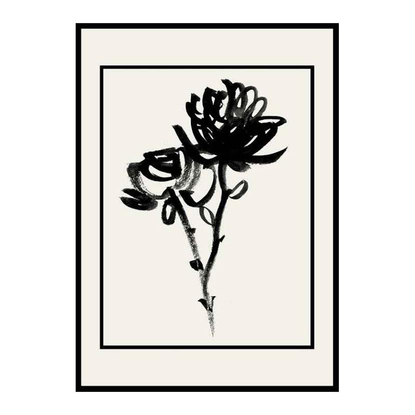Poster Gallerix Black Flowers