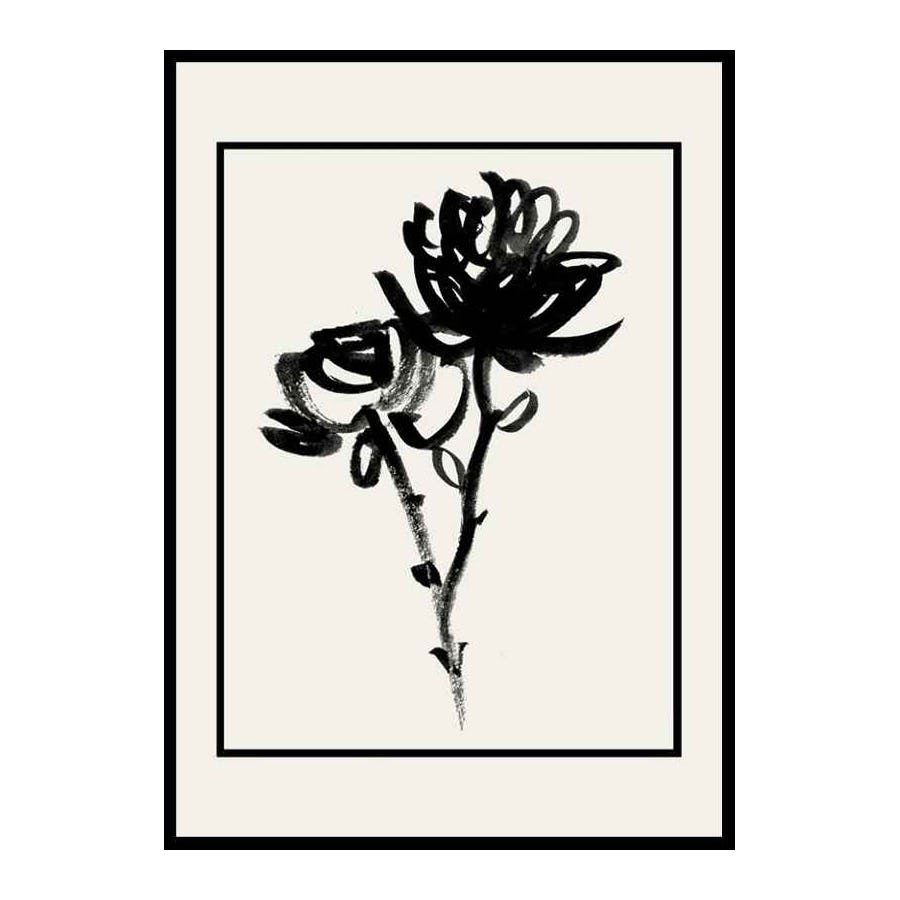 Poster Gallerix Black Flowers