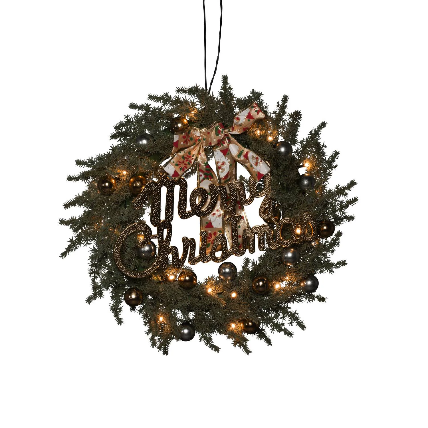 Grankrans Gnosjö Konstsmide B/O 40 cm 25 LED