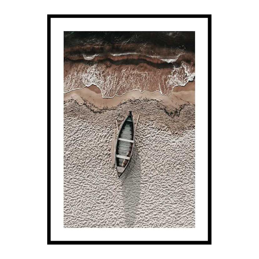 Poster Gallerix Boat On Beach