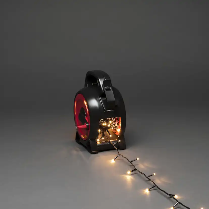 Sladdvinda Gnosjö Konstsmide Ljusslinga Svart/Röd 1000 LED