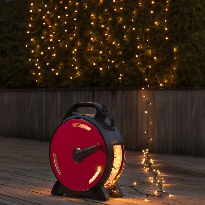 Sladdvinda Gnosjö Konstsmide Ljusslinga Svart/Röd