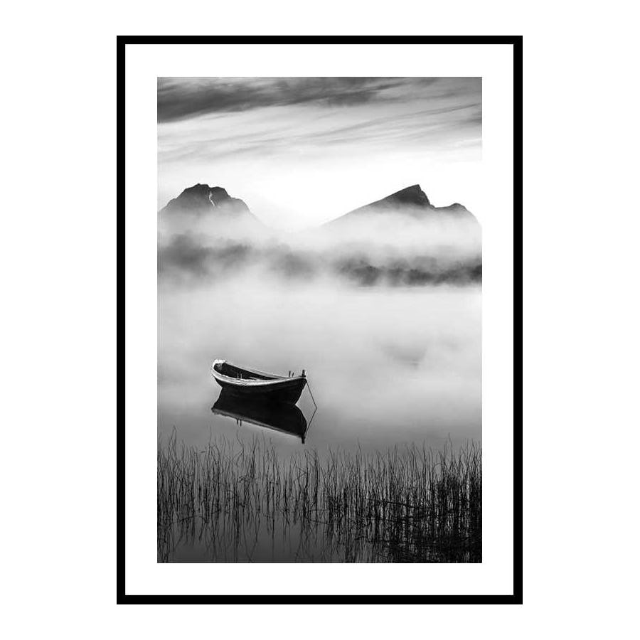 Poster Gallerix Boat In Mist