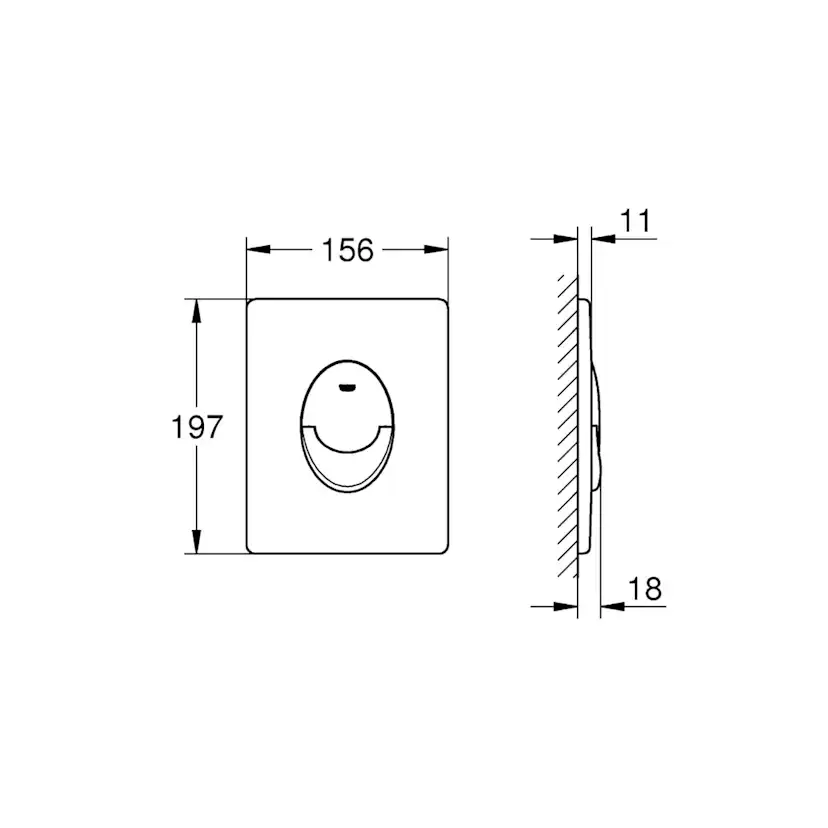 Spolknapp Grohe WC Start