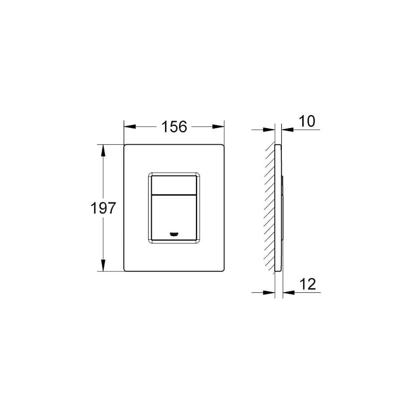 Spolknapp Grohe Even