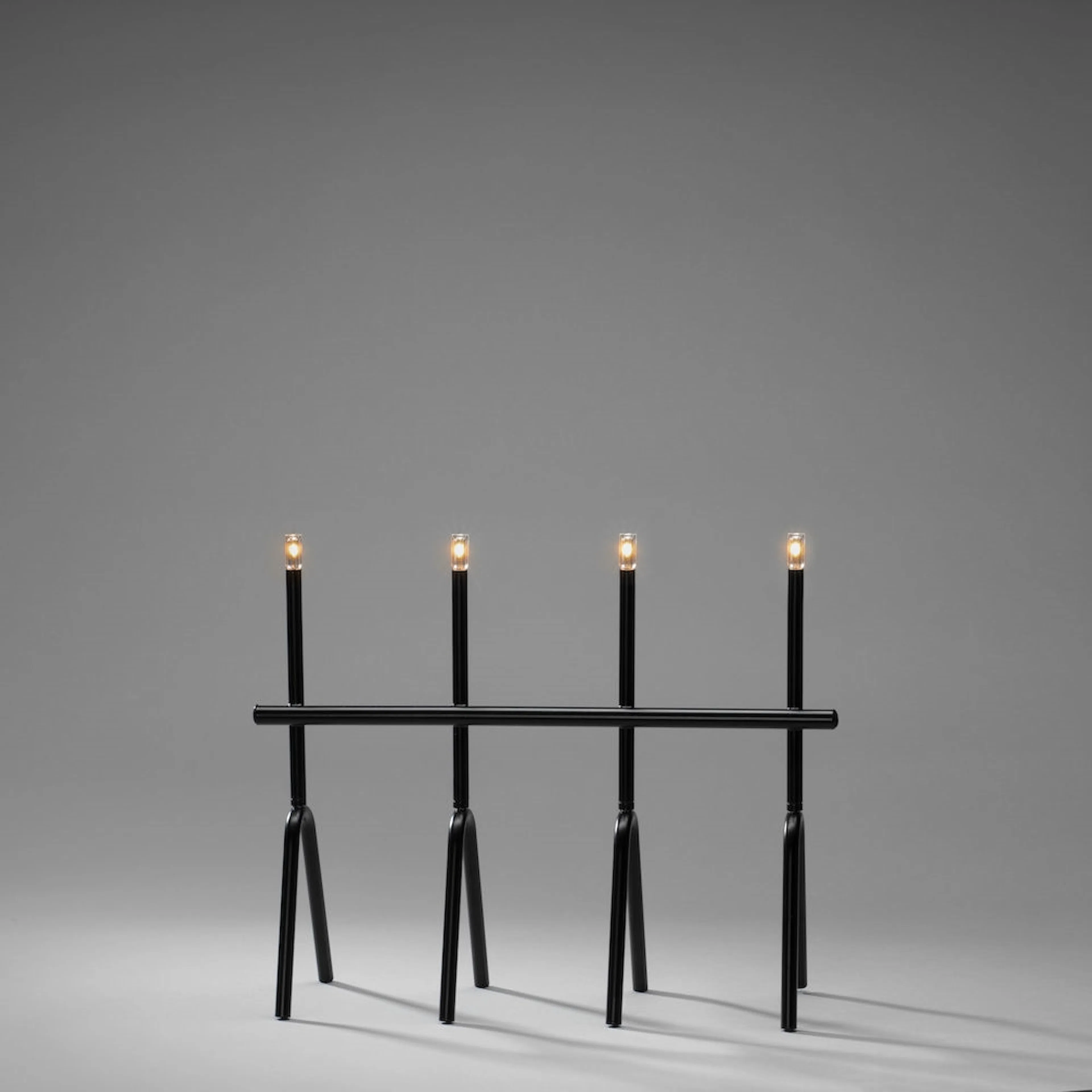 Elljusstake Gnosjö Konstsmide Metall Svart 4 LED