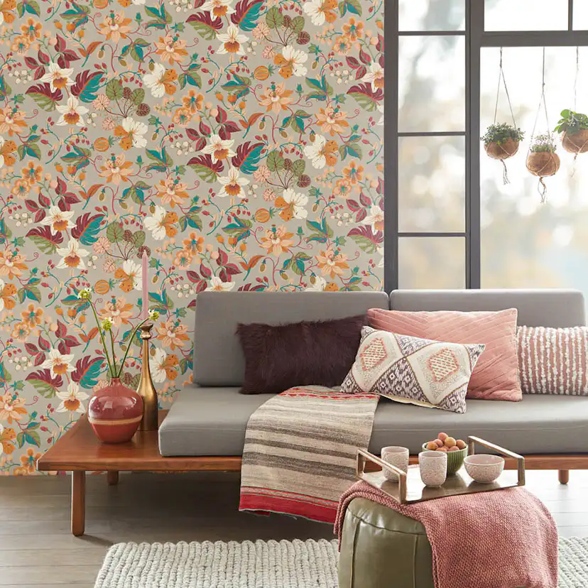 Tapet Eijffinger Carmen 392501 Non Woven, Mönstrad Röd