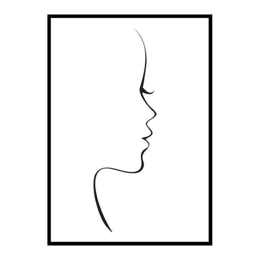 Poster Gallerix Line Art Siluette