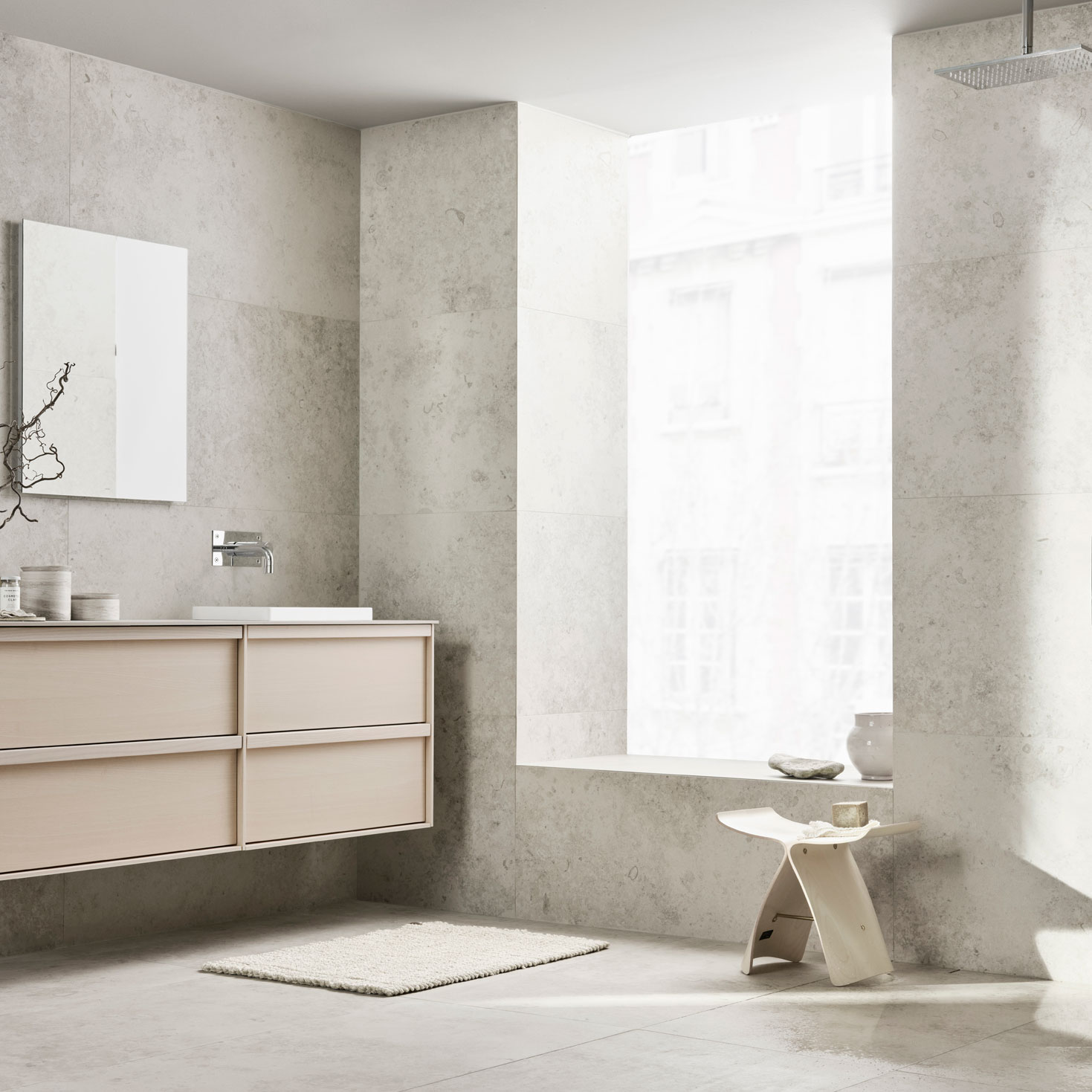 Klinker Bricmate J1515 J Jura Select Ivory Honed 15x15 cm