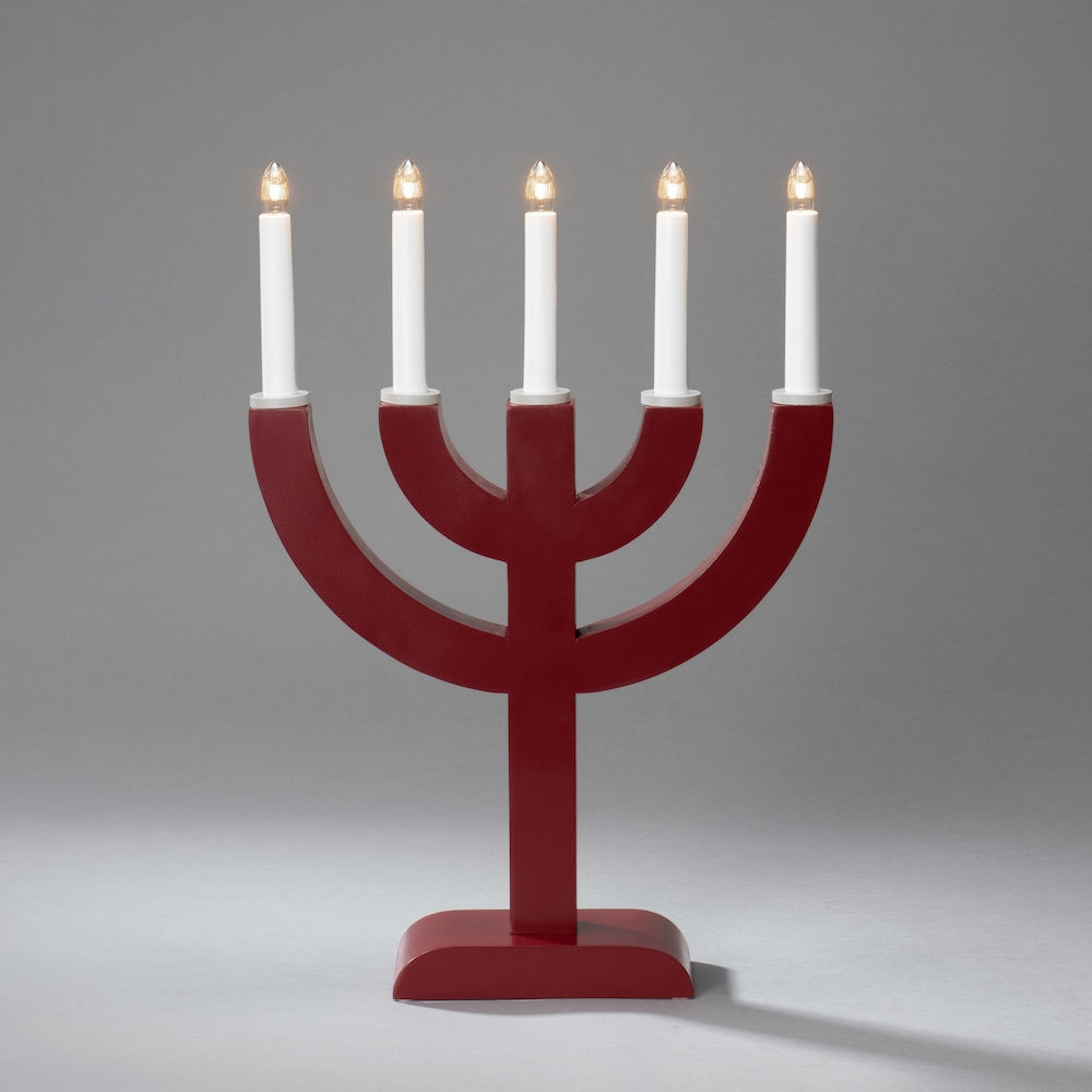 Adventsljusstake Gnosjö Konstsmide 5 Ljus Trä