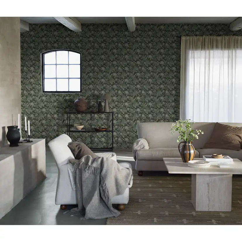 Tapet Boråstapeter Essens 3950 EasyUp, Mönstrad Grön