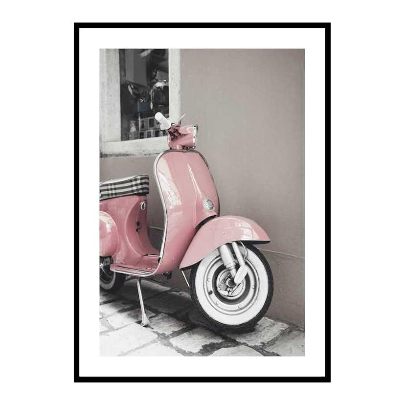 Poster Gallerix Pink Old Vespa