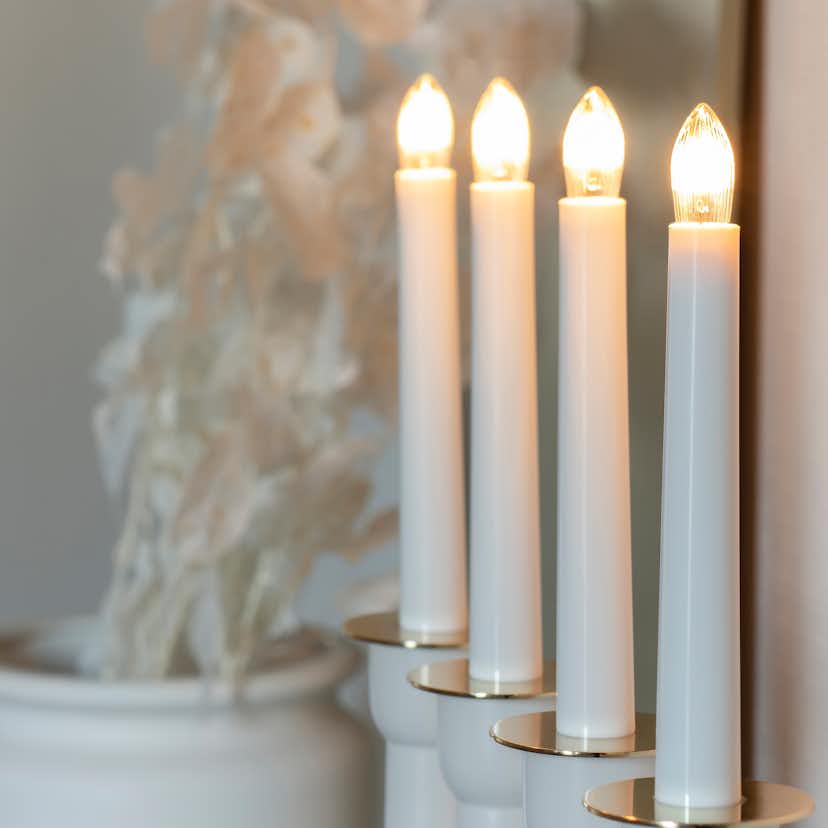 Adventsljusstake Gnosjö Konstsmide 4L Trä Klassisk