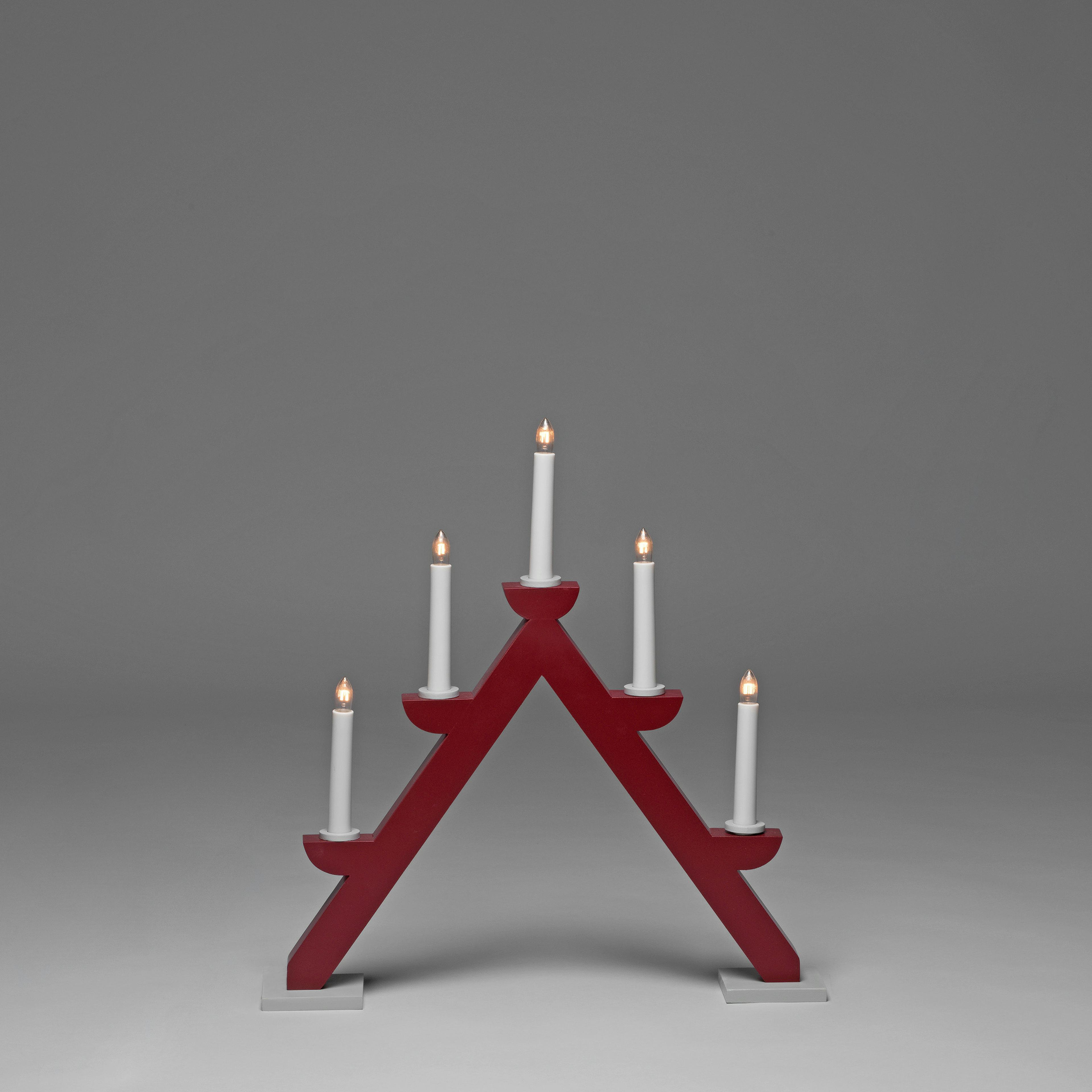 Adventsljusstake Gnosjö Konstsmide 5L Trä