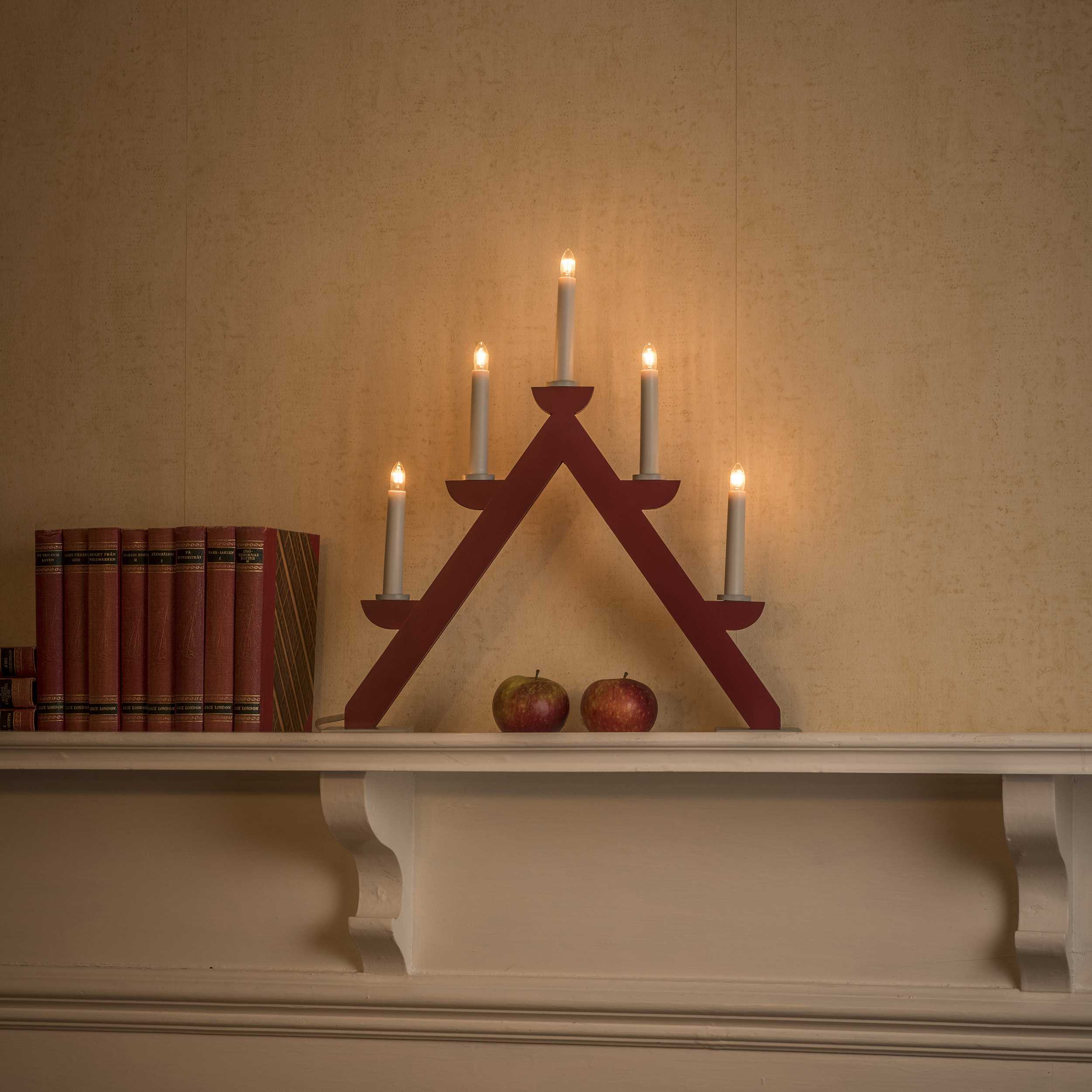 Adventsljusstake Gnosjö Konstsmide 5L Trä