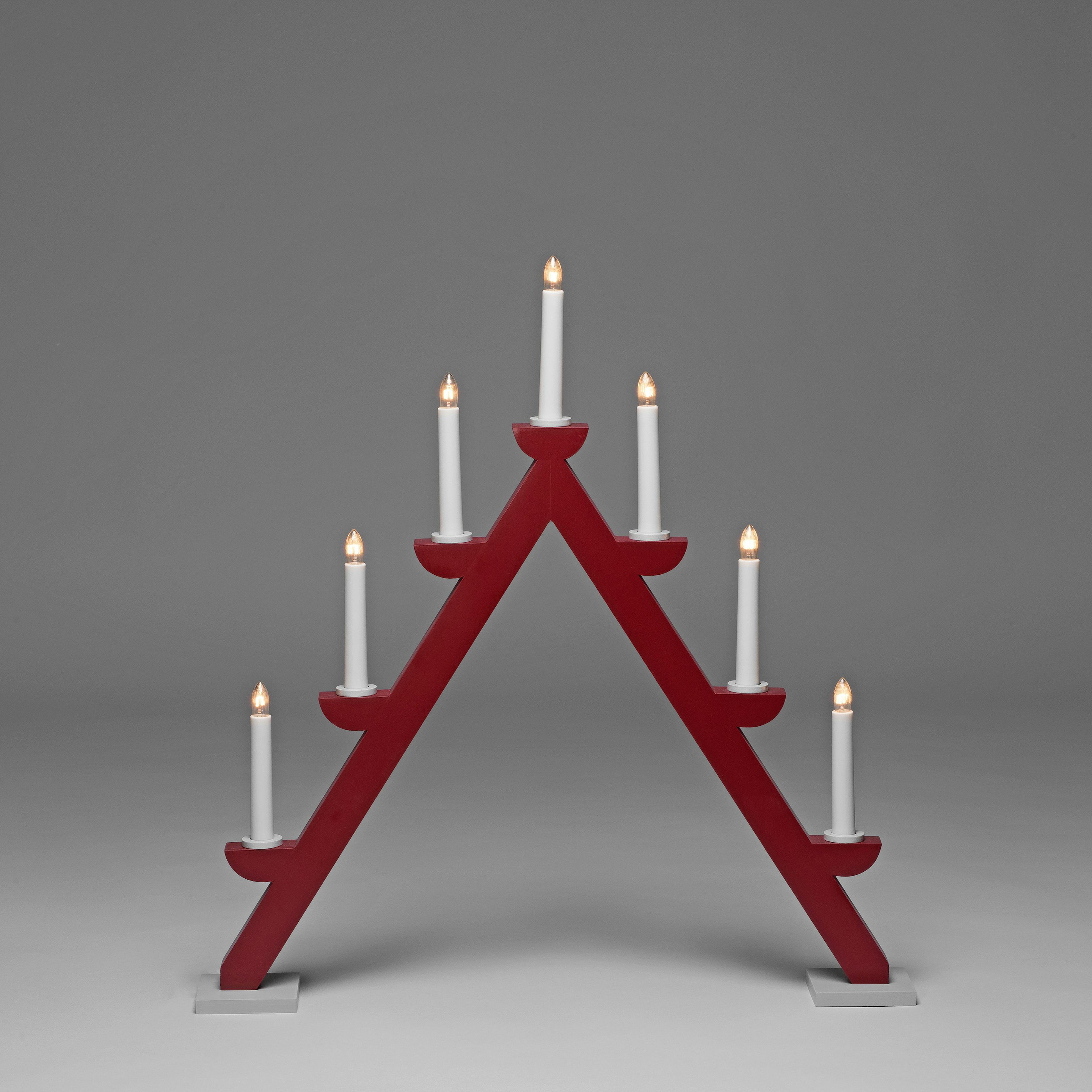 Adventsljusstake Gnosjö Konstsmide Trä 7L