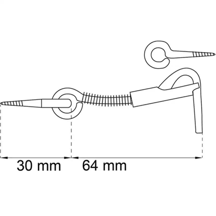 Hasp Habo med spärr 23020-1
