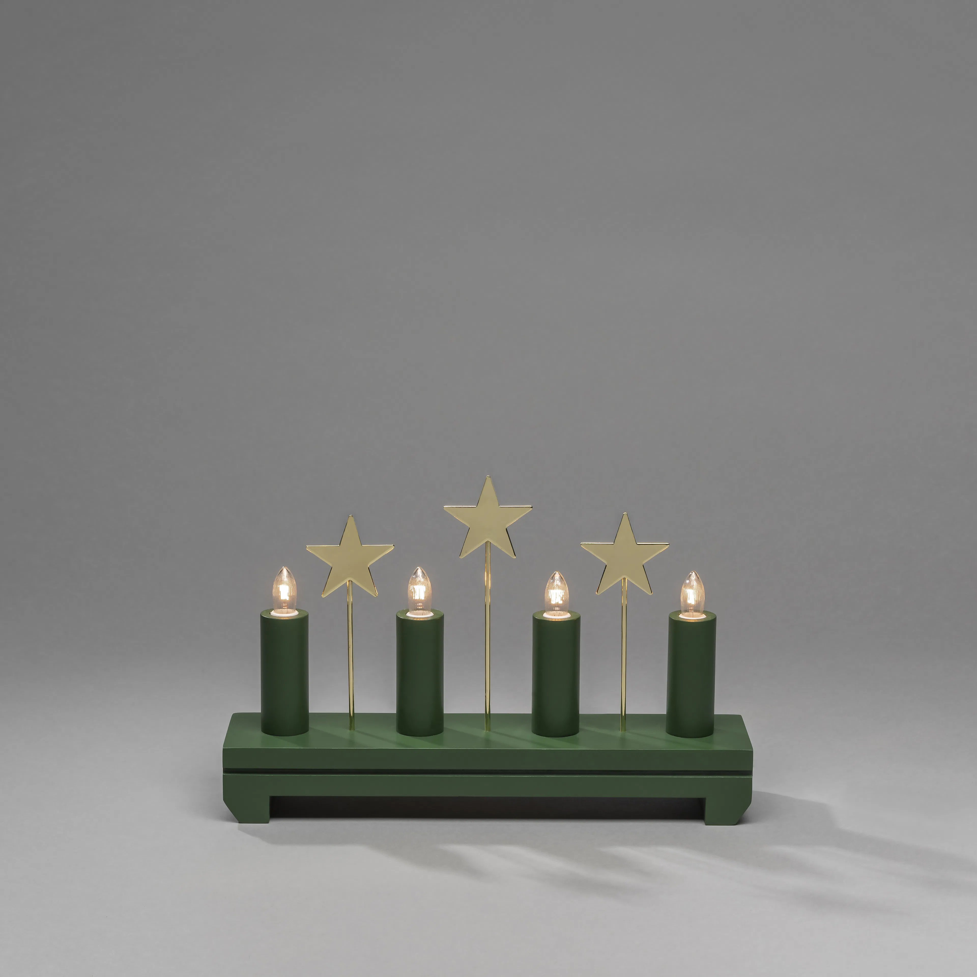 Adventsljusstake Gnosjö Konstsmide Stjärnor 4 L