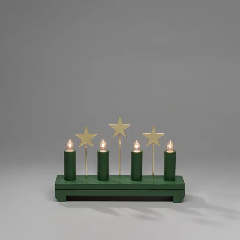 Adventsljusstake Gnosjö Konstsmide Stjärnor 4 L