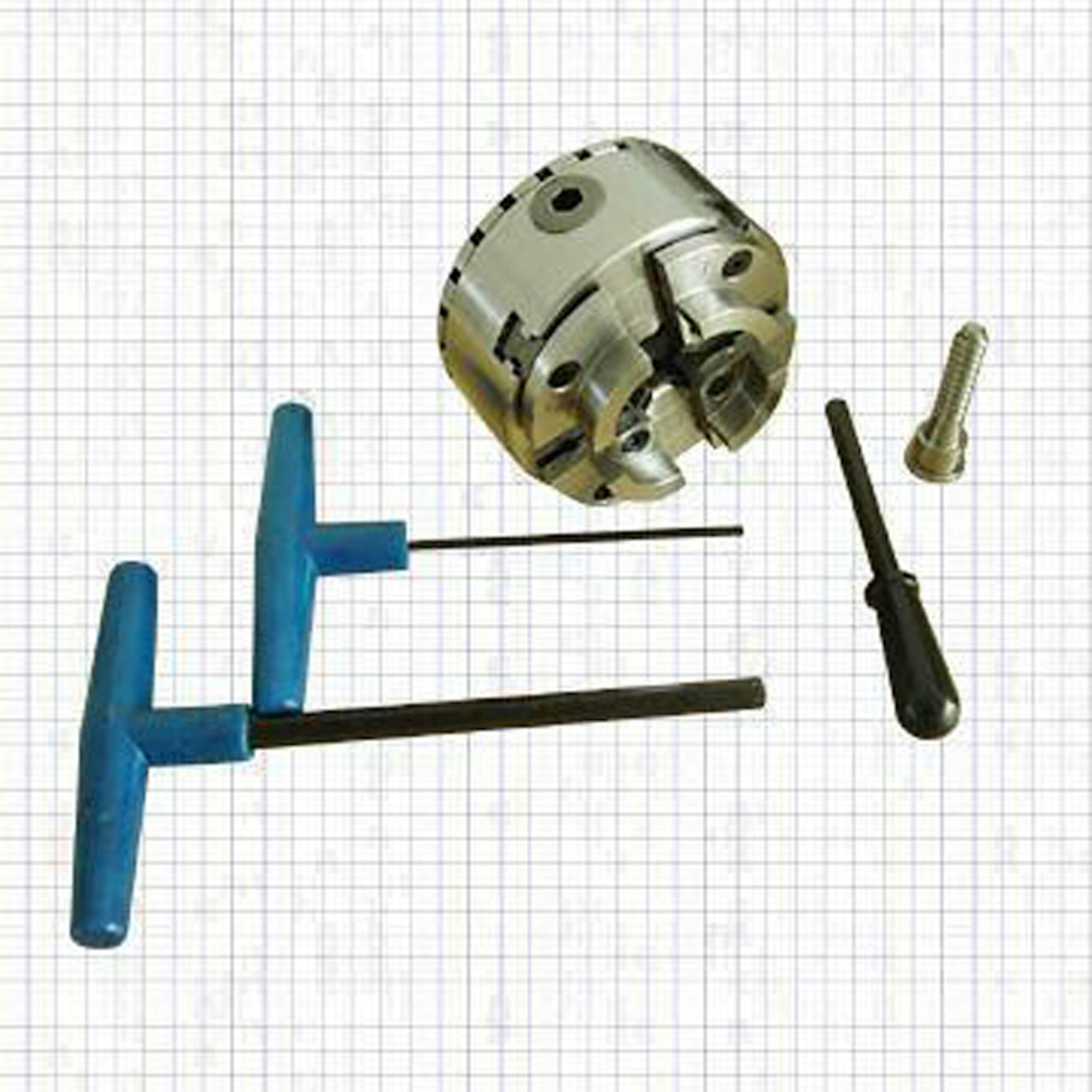 Svarvchuck Hawk SCK-4ZZ 4'' för Träsvarv