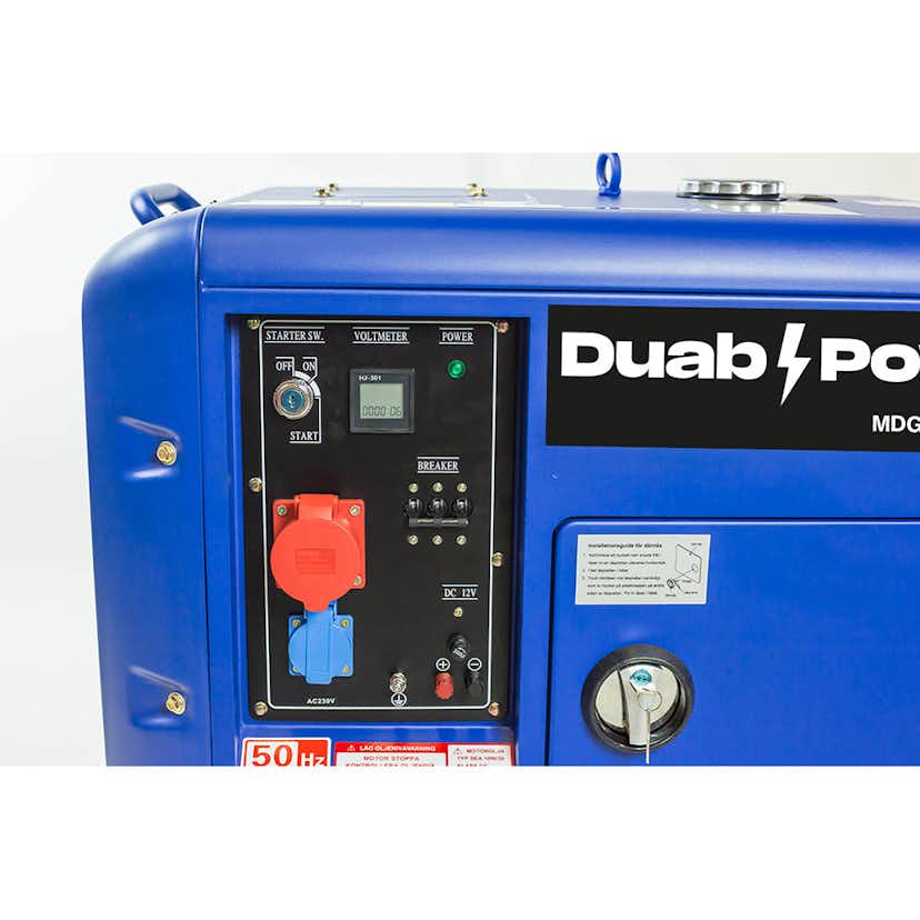 Elverk Duab-Power MDG6000S-KQ-3 3-fas Diesel tystgående