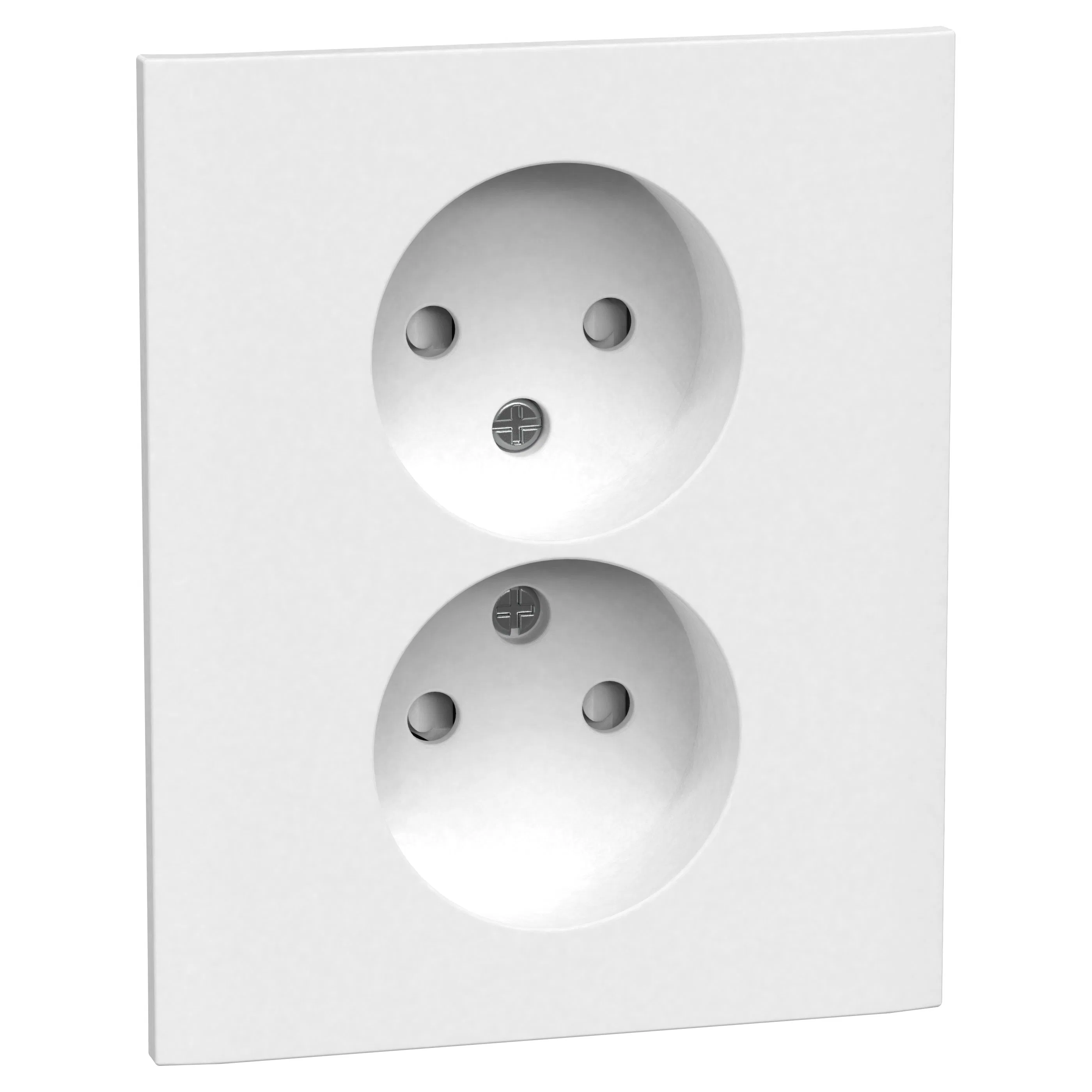 Vägguttag Gelia 2-vägs Infälld