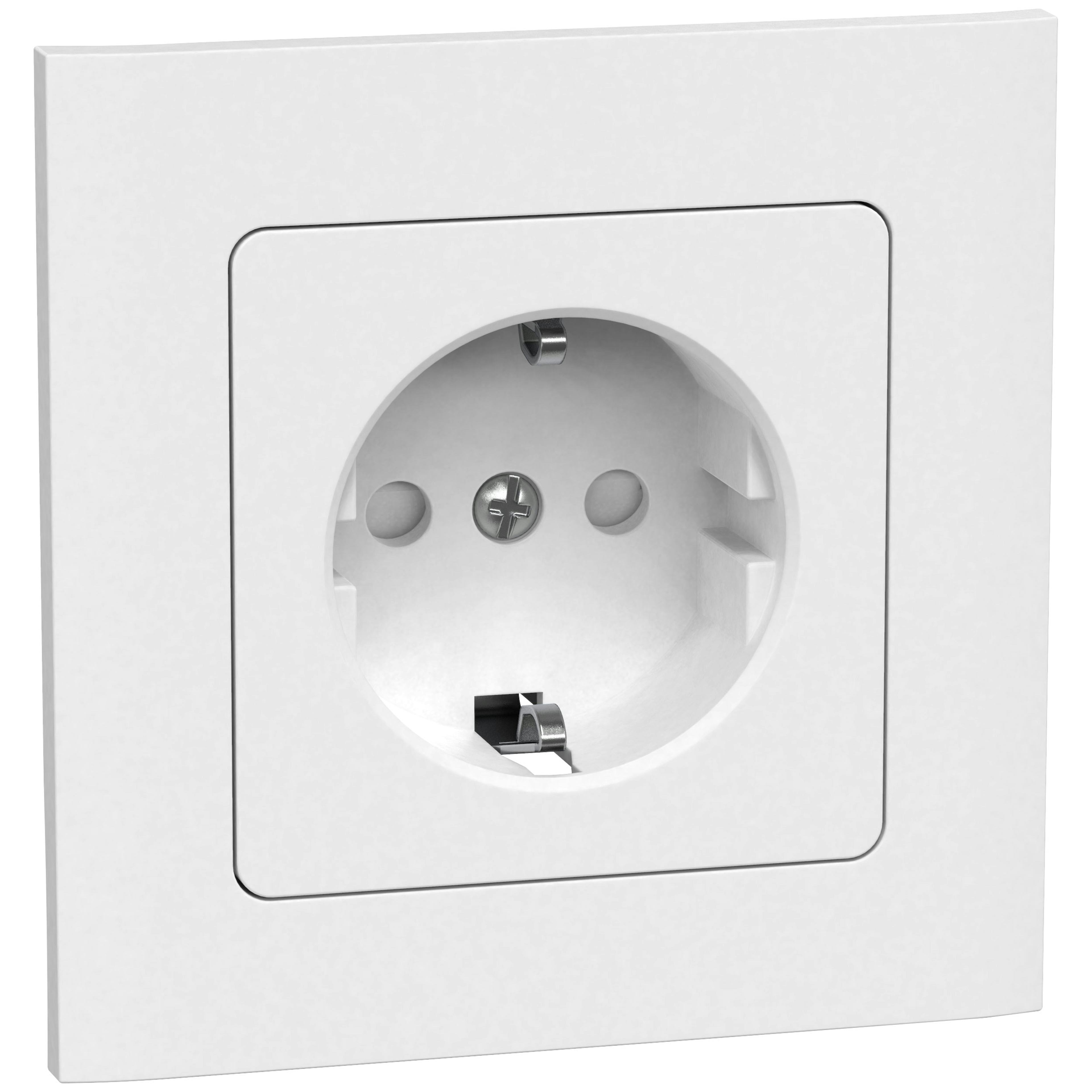 Vägguttag Gelia 1-vägs Infälld Jordat