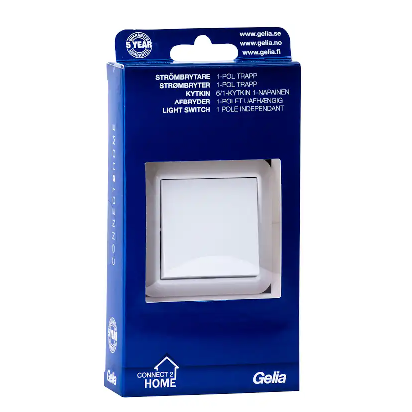 Strömbrytare Gelia Trapp 1-Pol