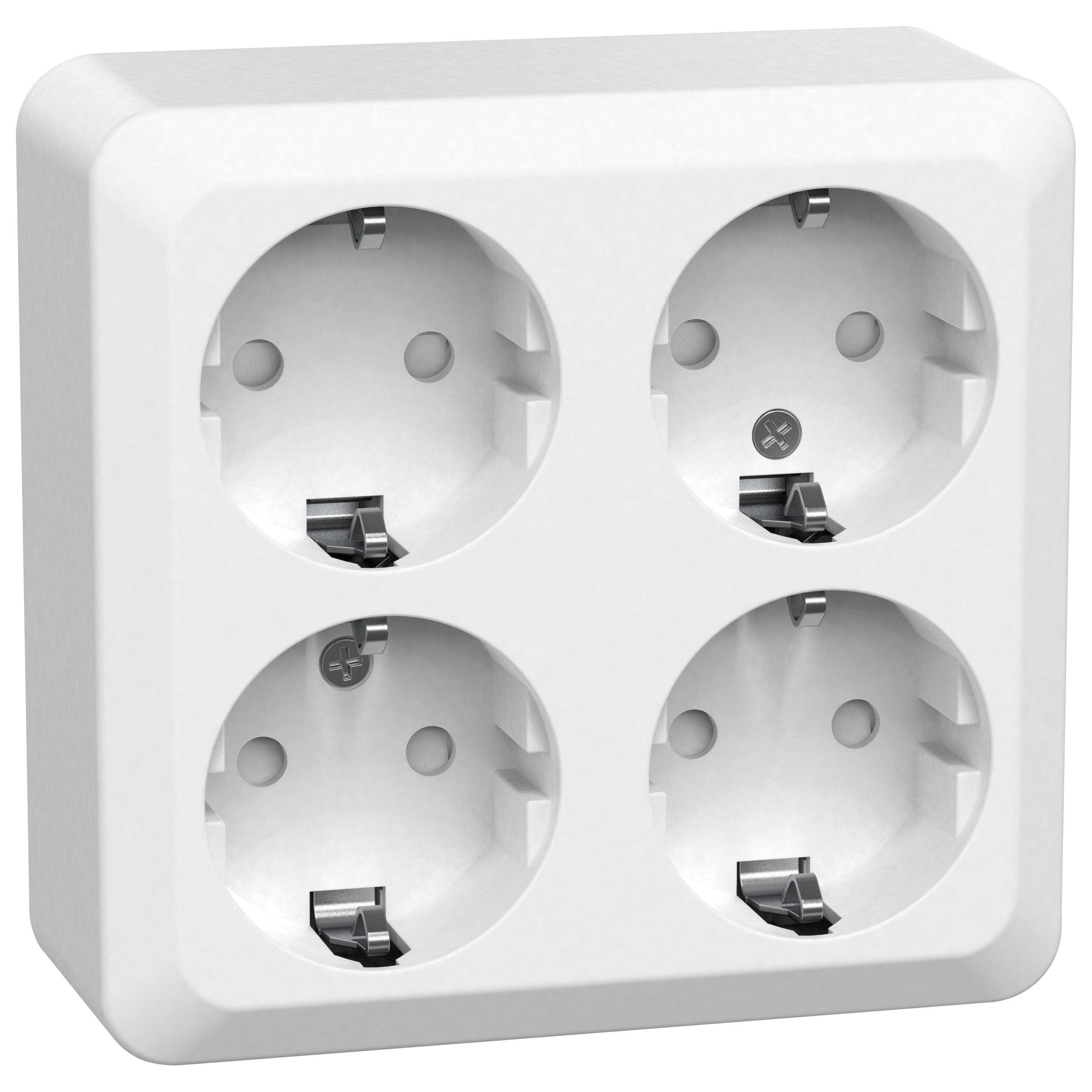 Vägguttag Gelia 4-vägs Jordat