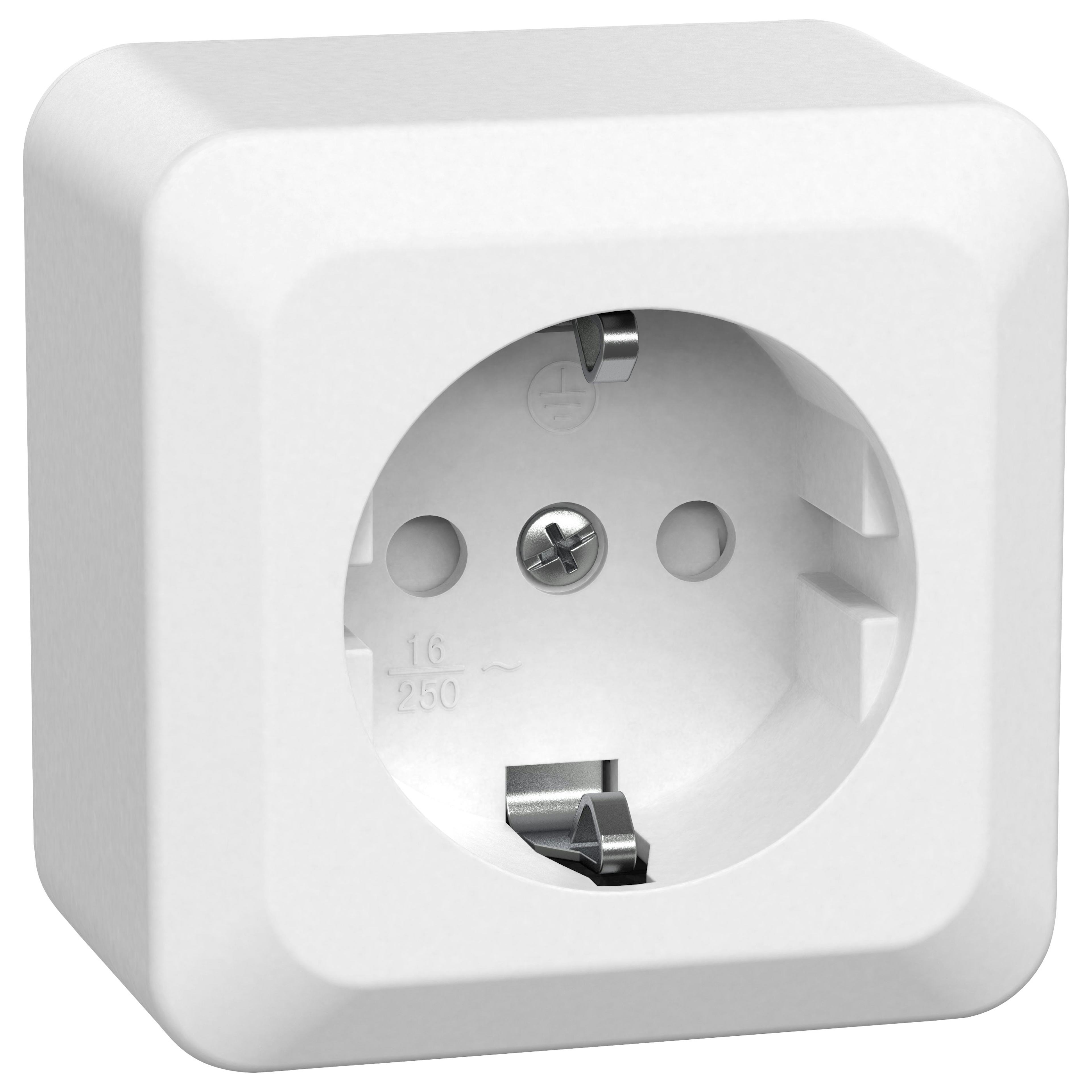 Vägguttag Gelia 1-vägs Jordat