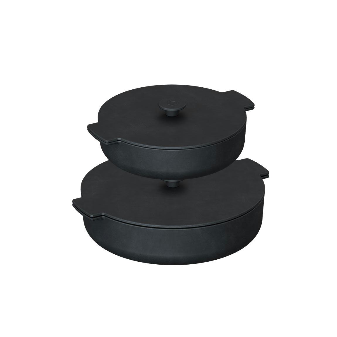 Gjutjärnsset OFYR Svarta Gjutgärnspannor 21/26 cm 2-pack