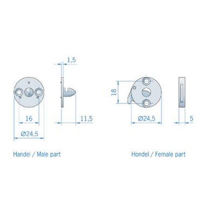 Koppelhake Millers 3 Trygg