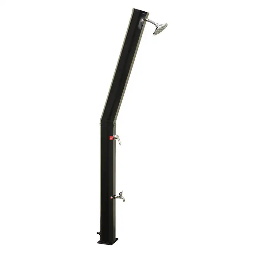 Utedusch Demerx Sunny 35 Edge Soluppvärmd Trädgårdsdusch med Takdusch