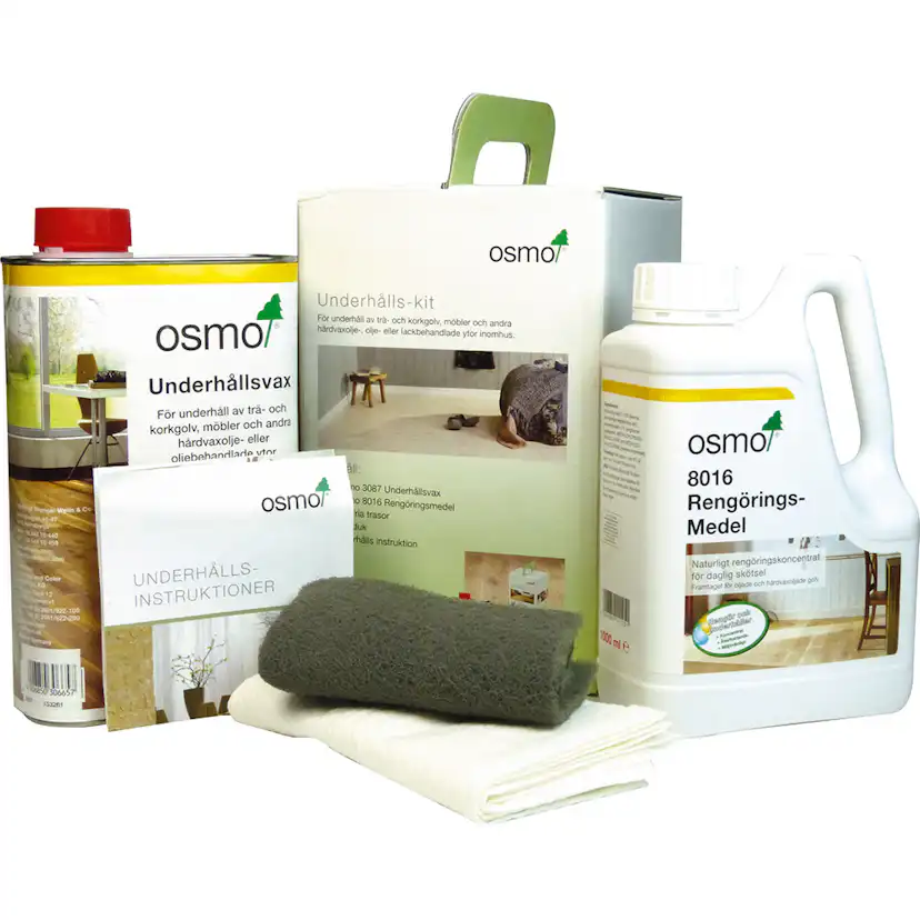 Underhållskit Osmo Vit för Hårdvaxoljade Golv
