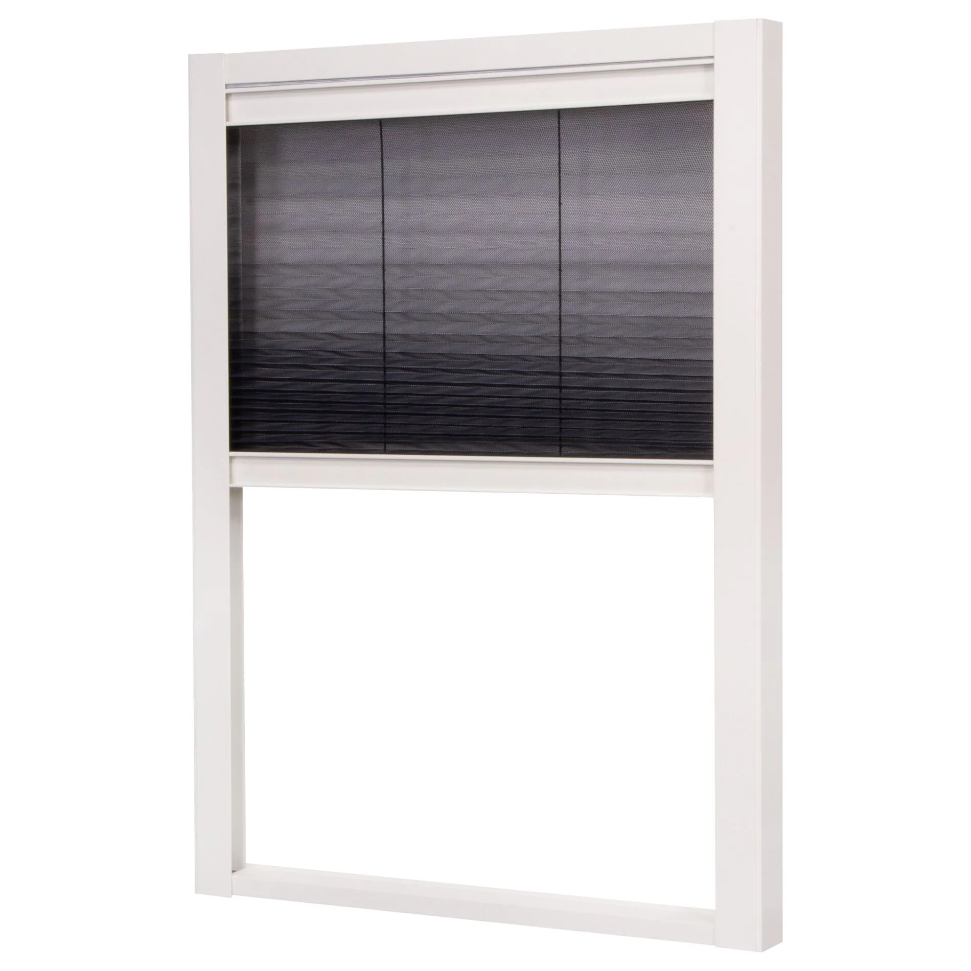 Insektsnät Lundbergs Plisserat Duo Fönster 1230X1600 mm Vit