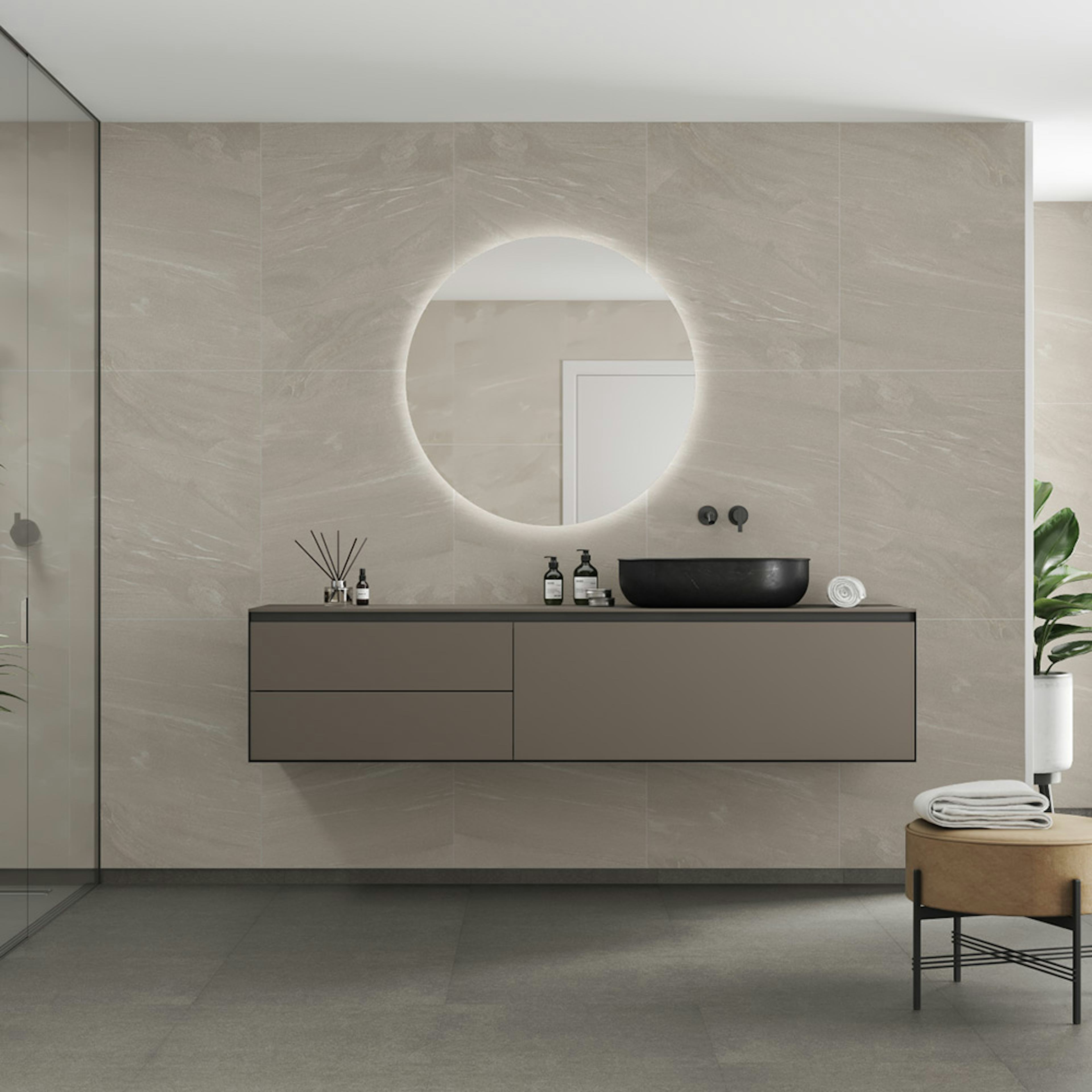 Våtrumsskiva Fibo 4008-M6080 Beige Stone 10x620x2400 mm