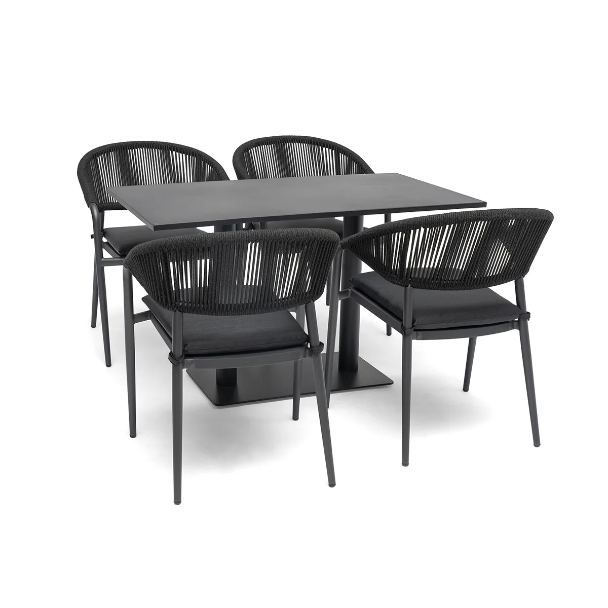 Caféset Hillerstorp Näsby med 4 st Ekeryd Trädgårdstolar