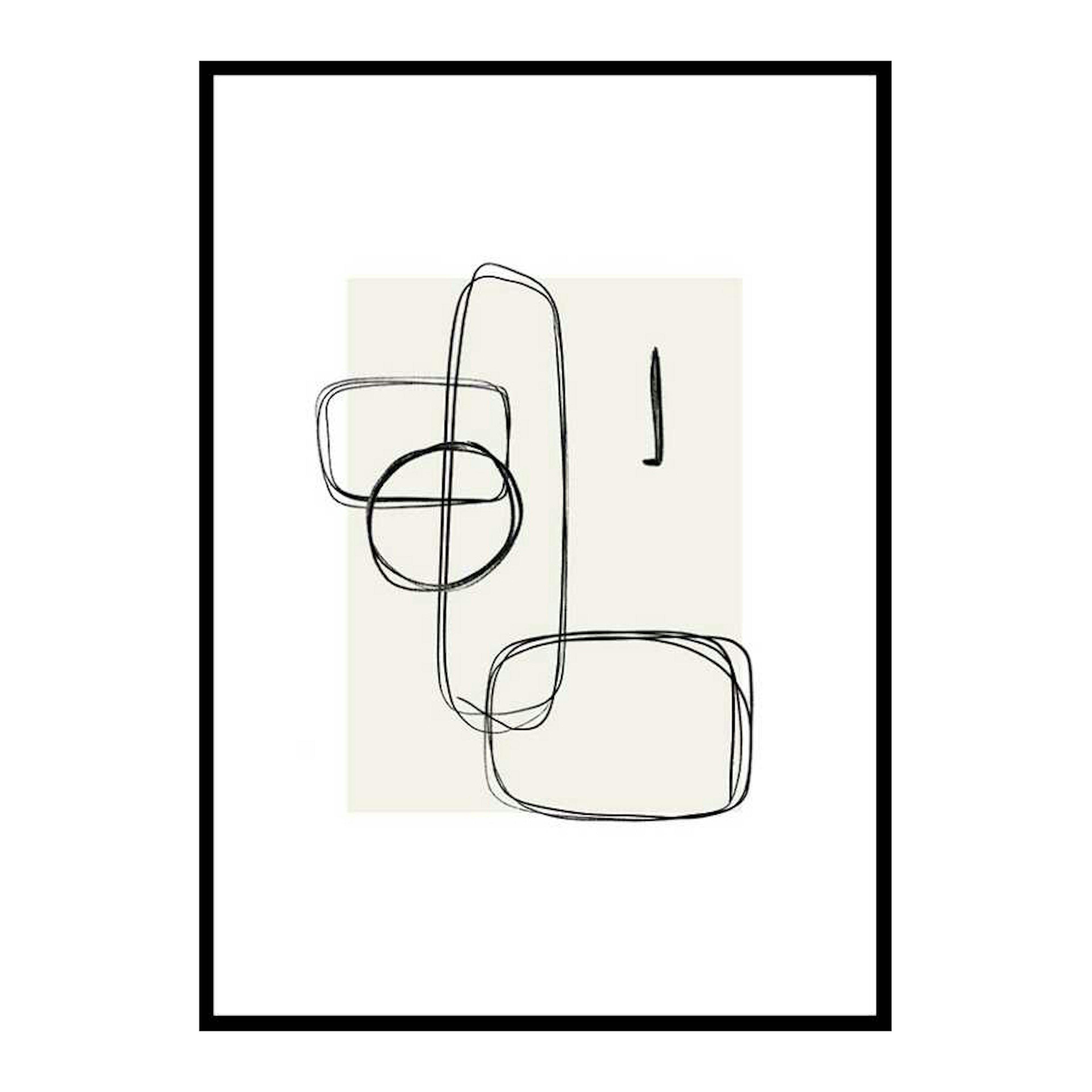 Poster Gallerix Abstract Brushed No1