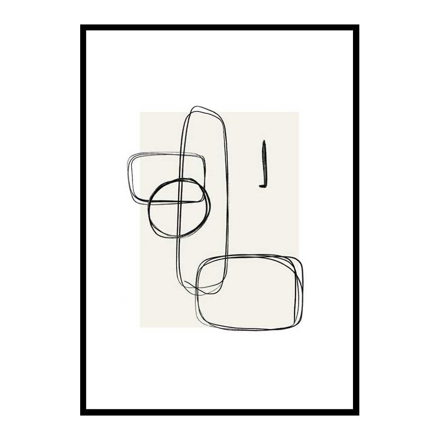 Poster Gallerix Abstract Brushed No1