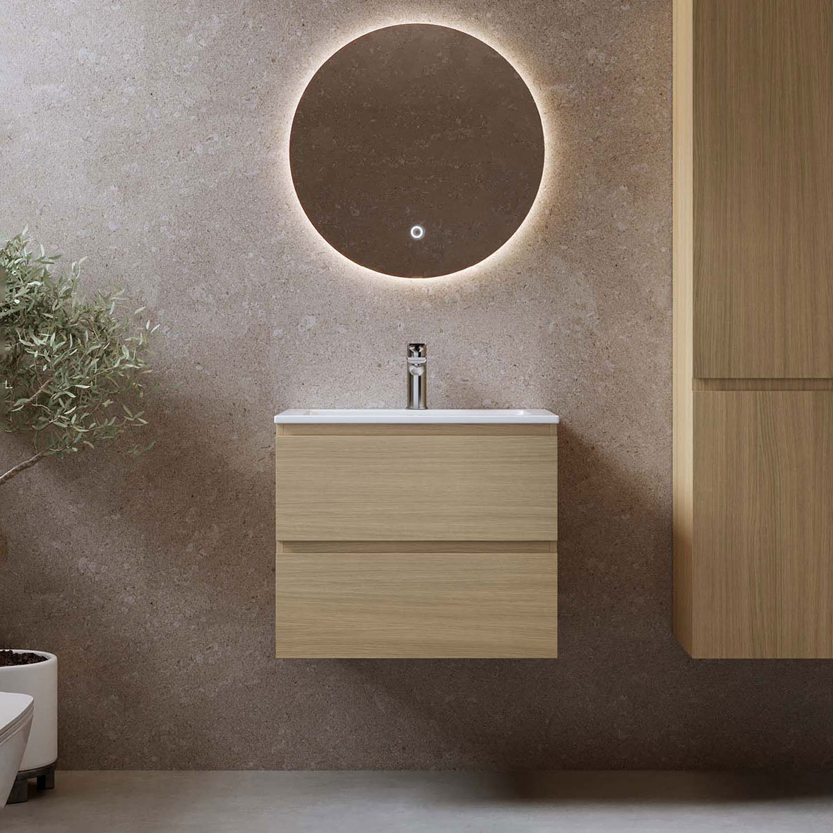 Tvättställsskåp Bathlife Eufori Ljus Ek