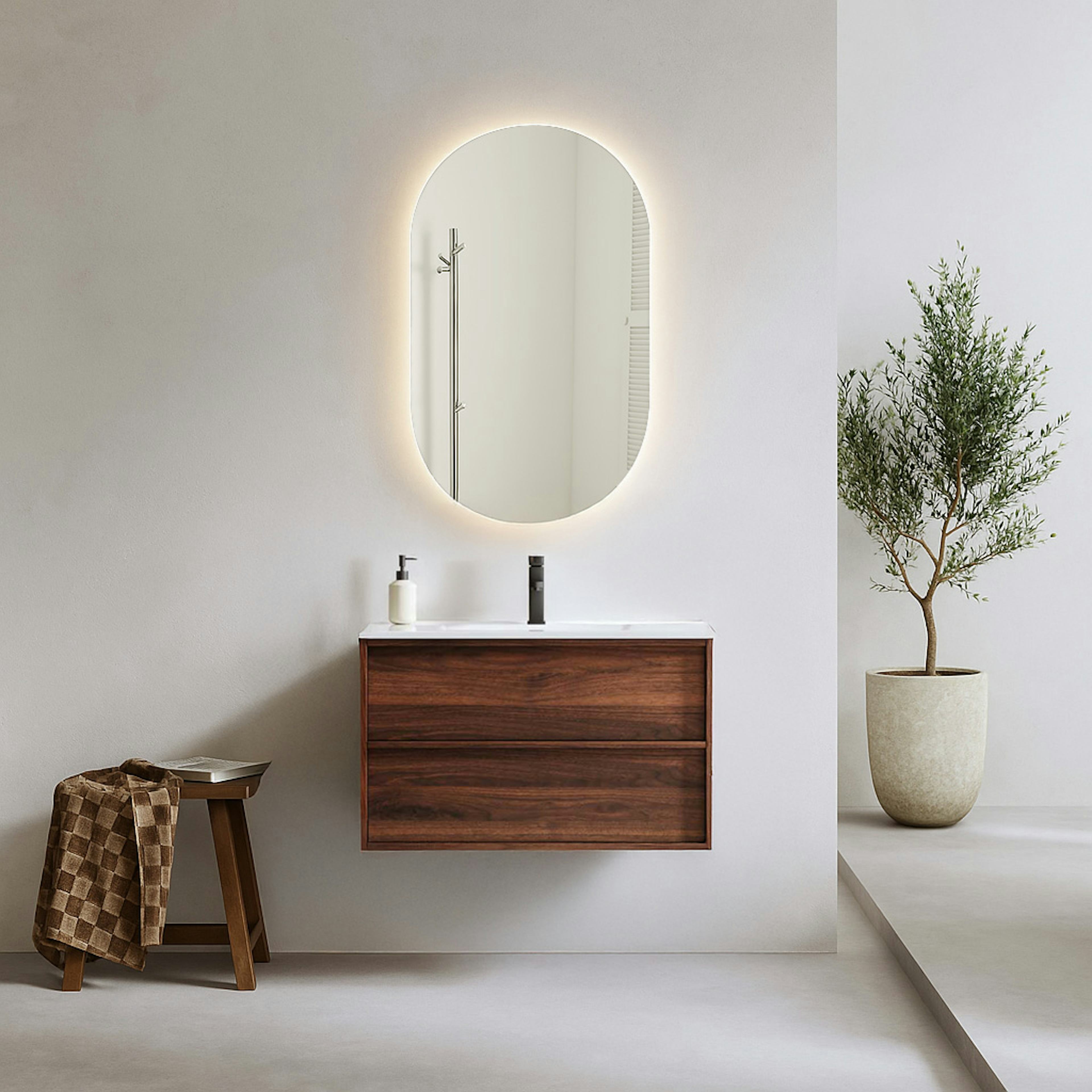 Spegel Bathlife Lyster Oval