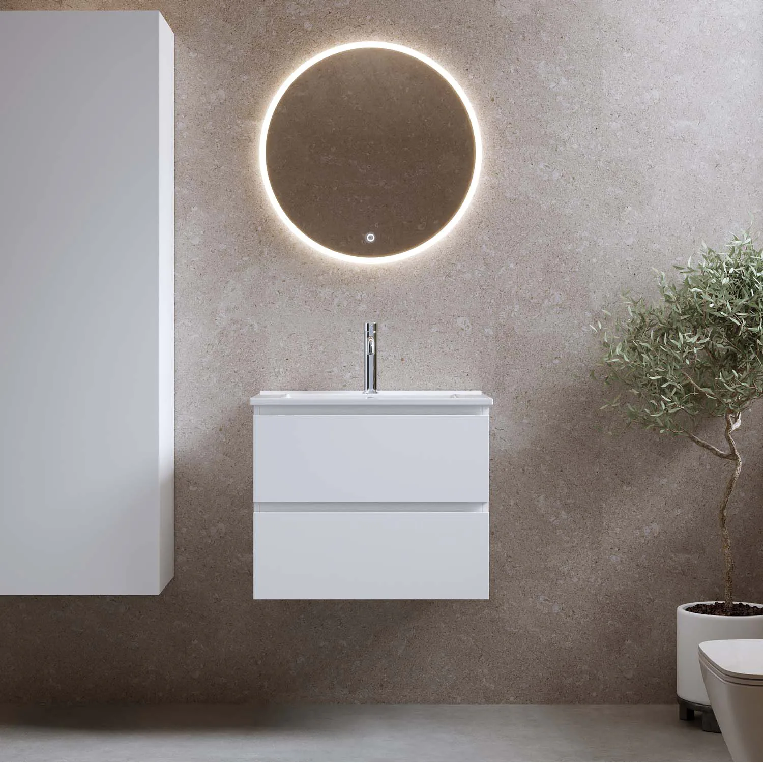 Tvättställsskåp Bathlife Eufori med Tvättställ