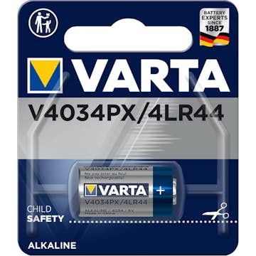 Batteri VARTA Alkaliska V4034PX/4LR44 6V 1-Pack