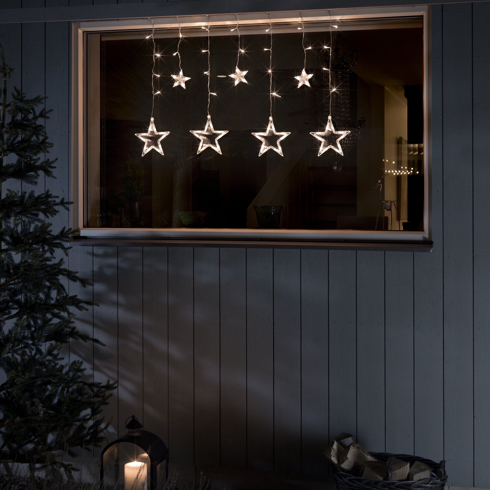 Gardinslinga Gnosjö Konstsmide 7 Stjärnor