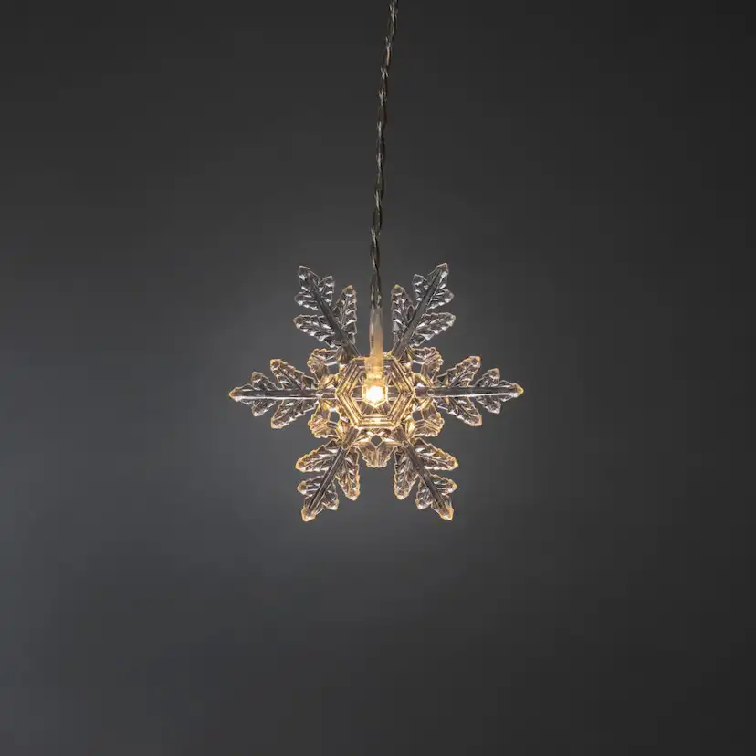 Gardinslinga Gnosjö Konstsmide Snöflingor