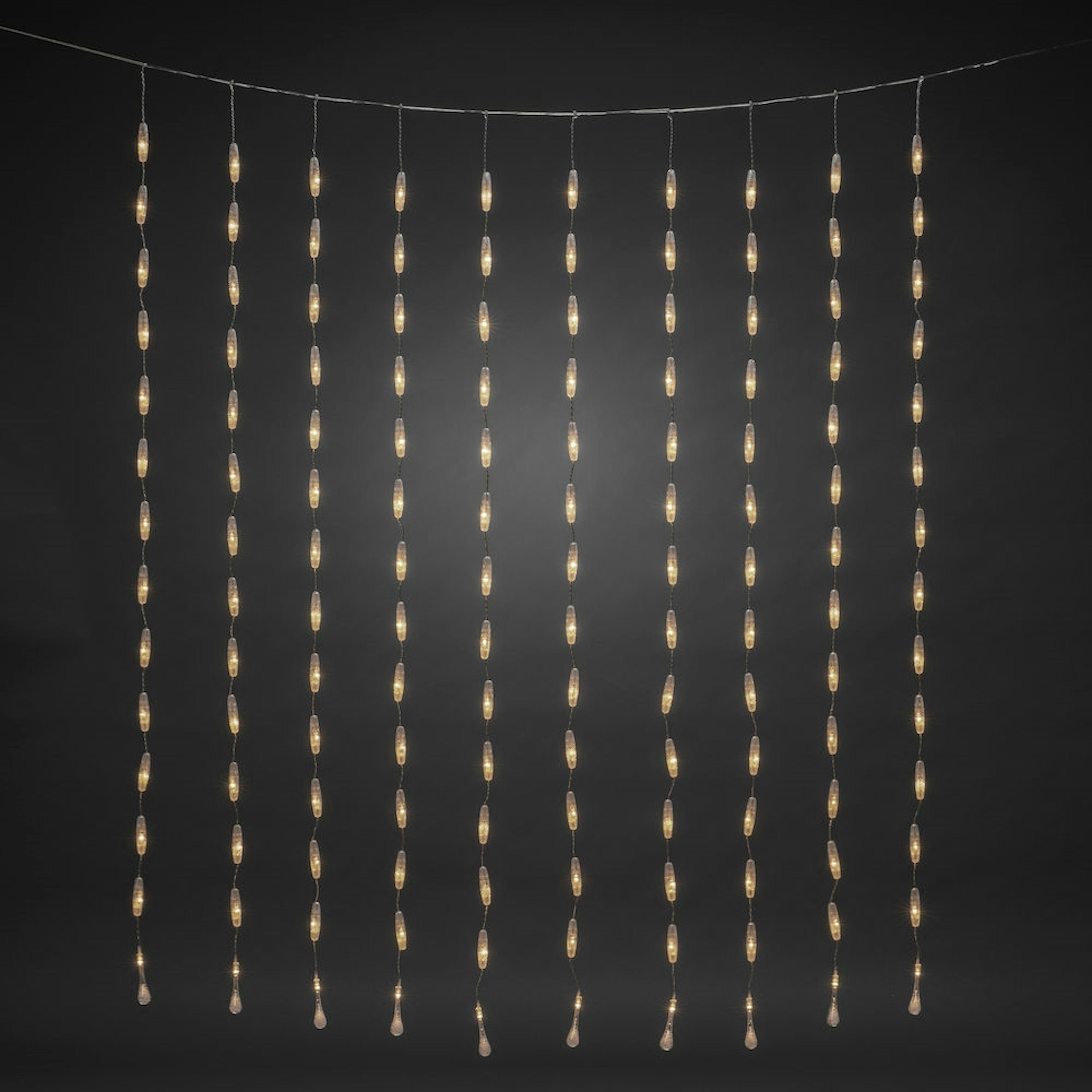 Gardinslinga Gnosjö Konstsmide med Droppar