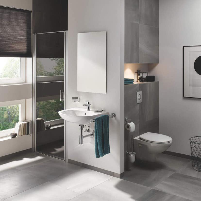 Toalettborste Grohe Essentials Cube 40513 med Hållare